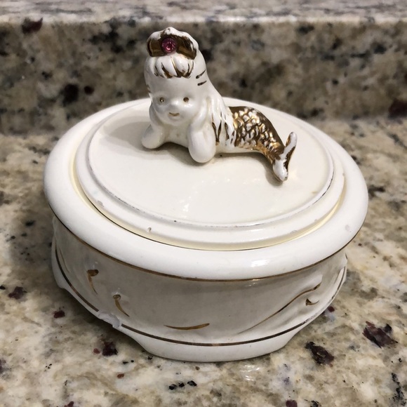 Napcoware Other - Napcoware Princess Mermaid Trinket Box Jewelry